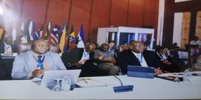 EG Saamoi (Right) at the 47th Annual Meetings, held from November 23 to 28 at the Hilton Hotel in Yaoundé, Cameroon. 